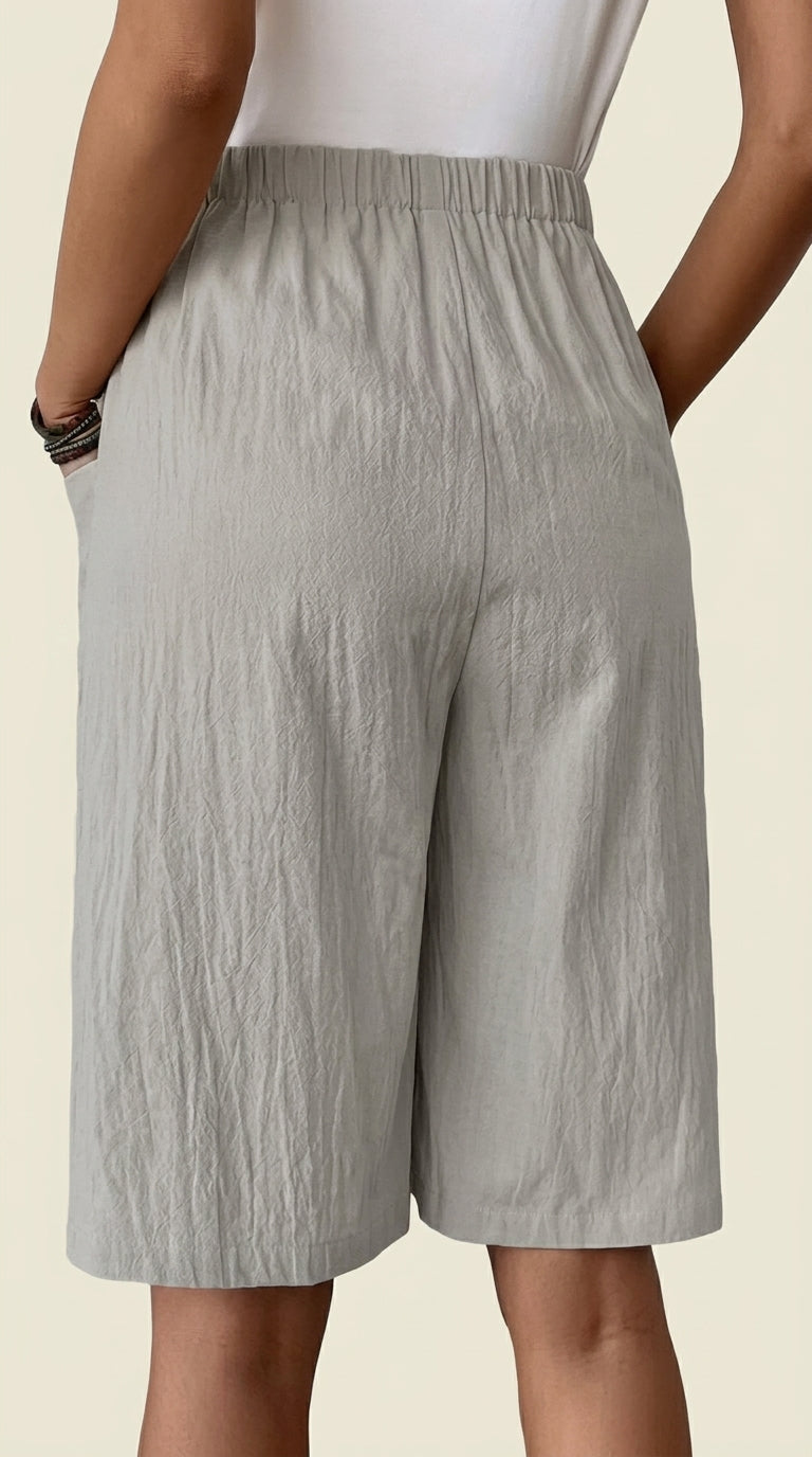 50% DE DESCUENTO | Falda con bermuda casual con cintura elástica para mujer