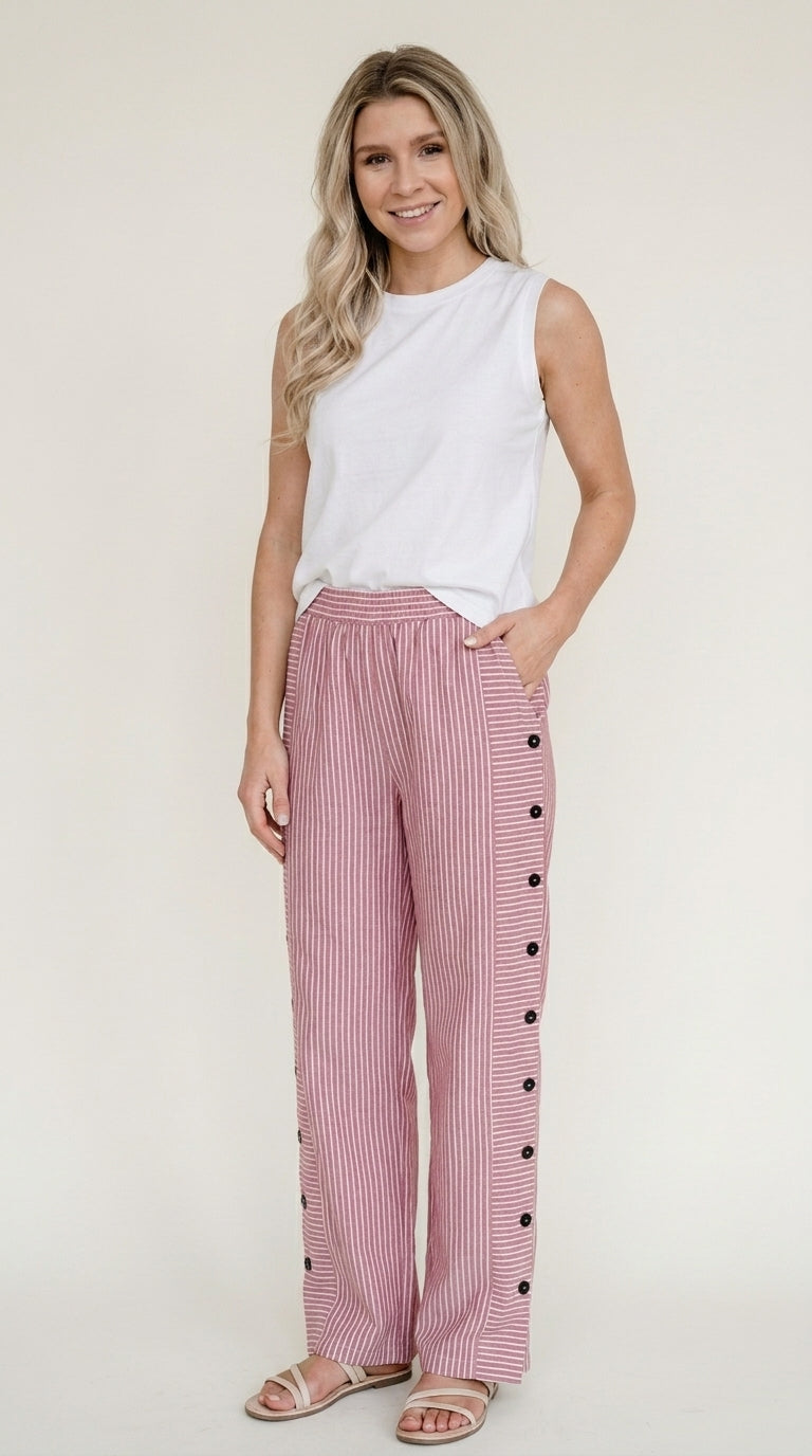 ☀️¡Gran liquidación de primavera 50% y 80% DE DESCUENTO!🌿🌸 Pantalones cómodos de rayas