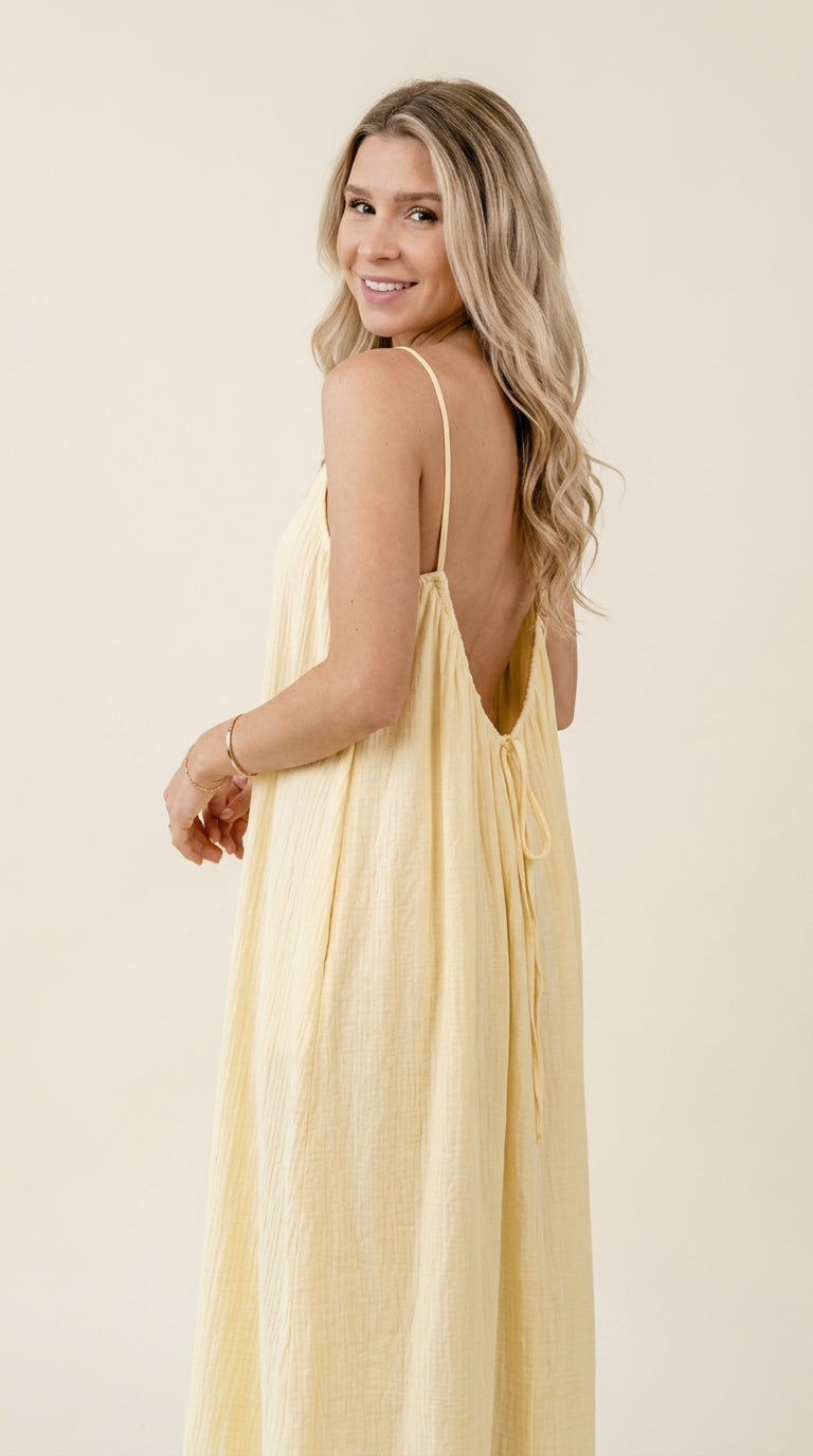 Sophia | Vestido largo sin espalda | FLASH SALE