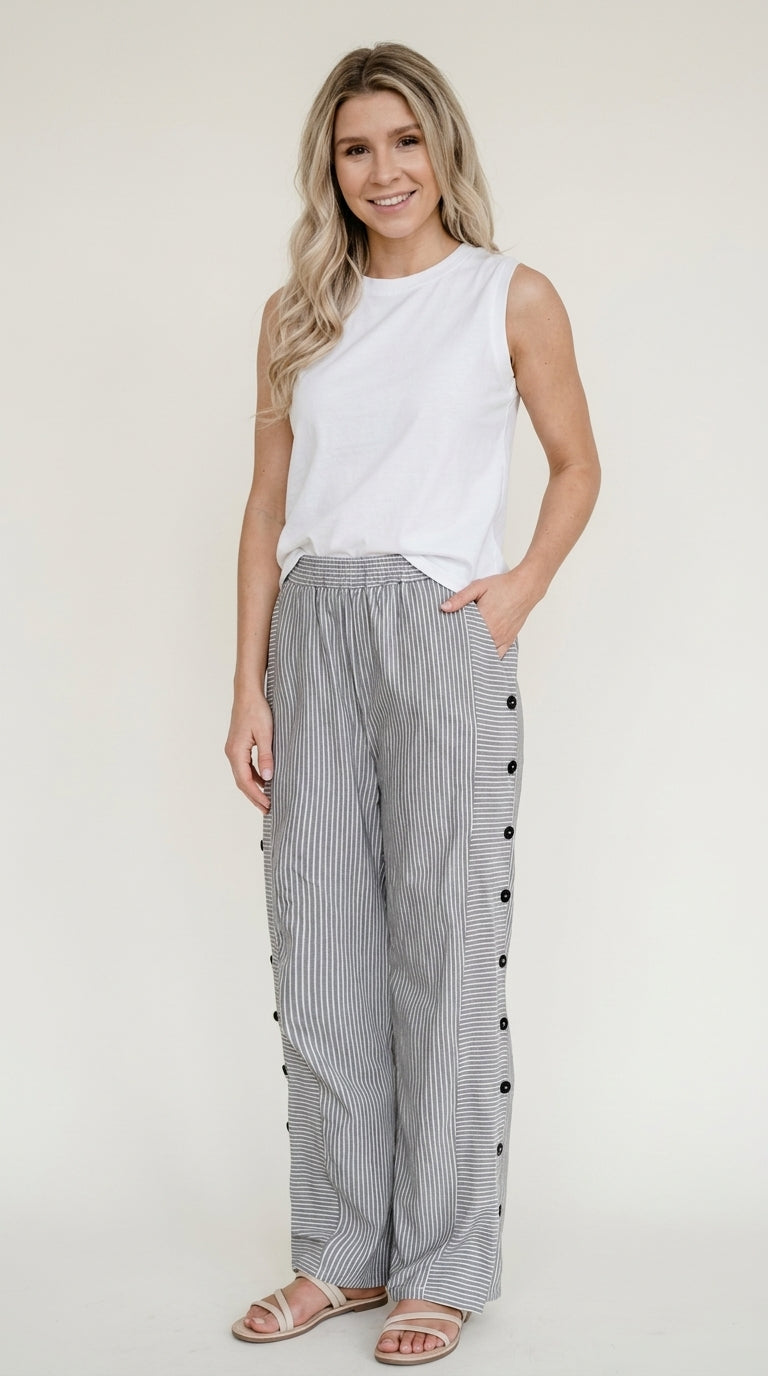 ☀️¡Gran liquidación de primavera 50% y 80% DE DESCUENTO!🌿🌸 Pantalones cómodos de rayas