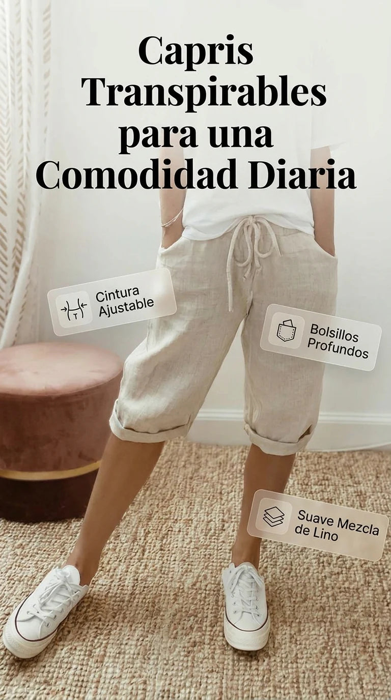 BERMUDAS DE ALGODÓN Y LINO PARA MUJER | OFERTA DÍA DE LAS FAVORITAS