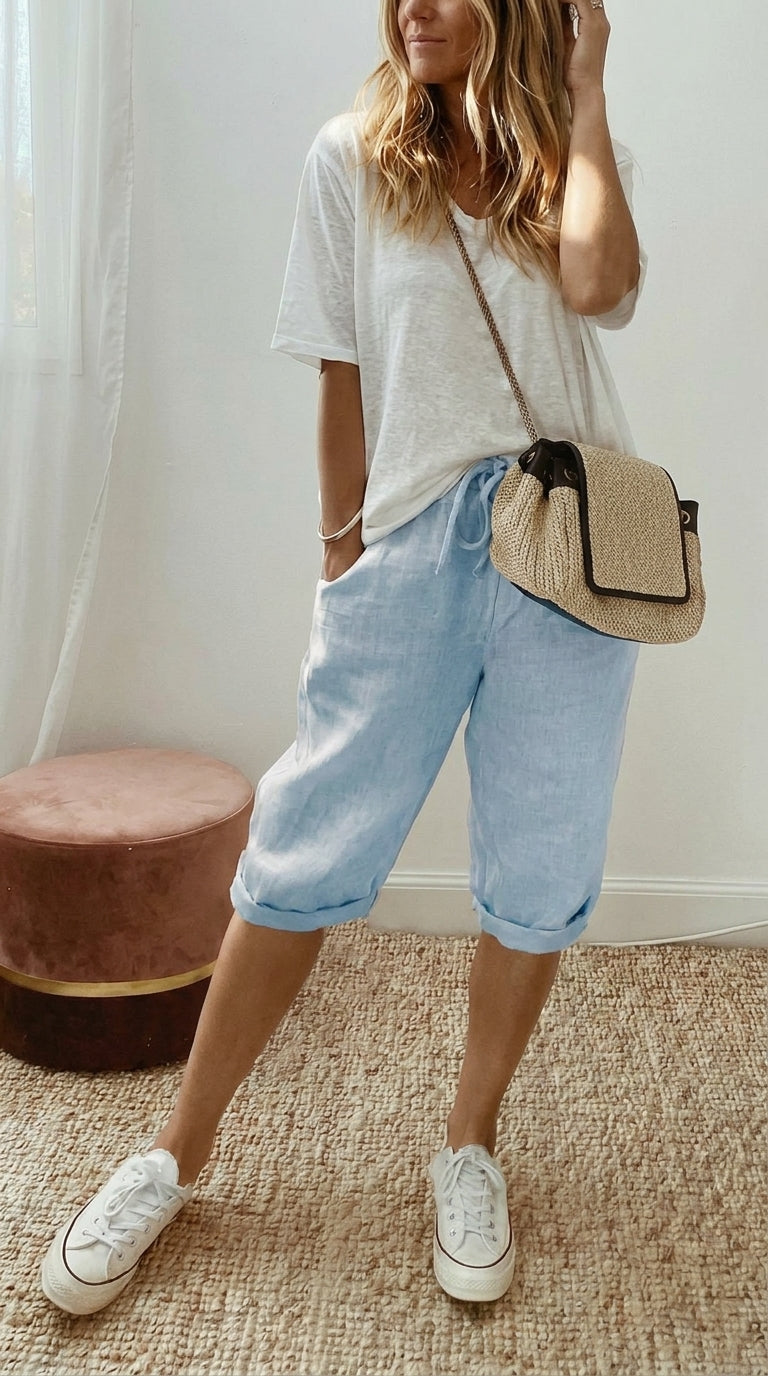BERMUDAS DE ALGODÓN Y LINO PARA MUJER | OFERTA DÍA DE LAS FAVORITAS