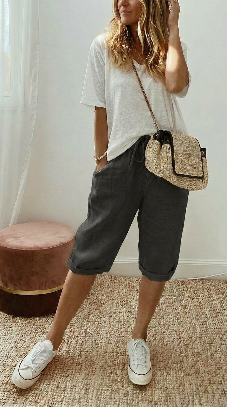 BERMUDAS DE ALGODÓN Y LINO PARA MUJER | OFERTA DÍA DE LAS FAVORITAS