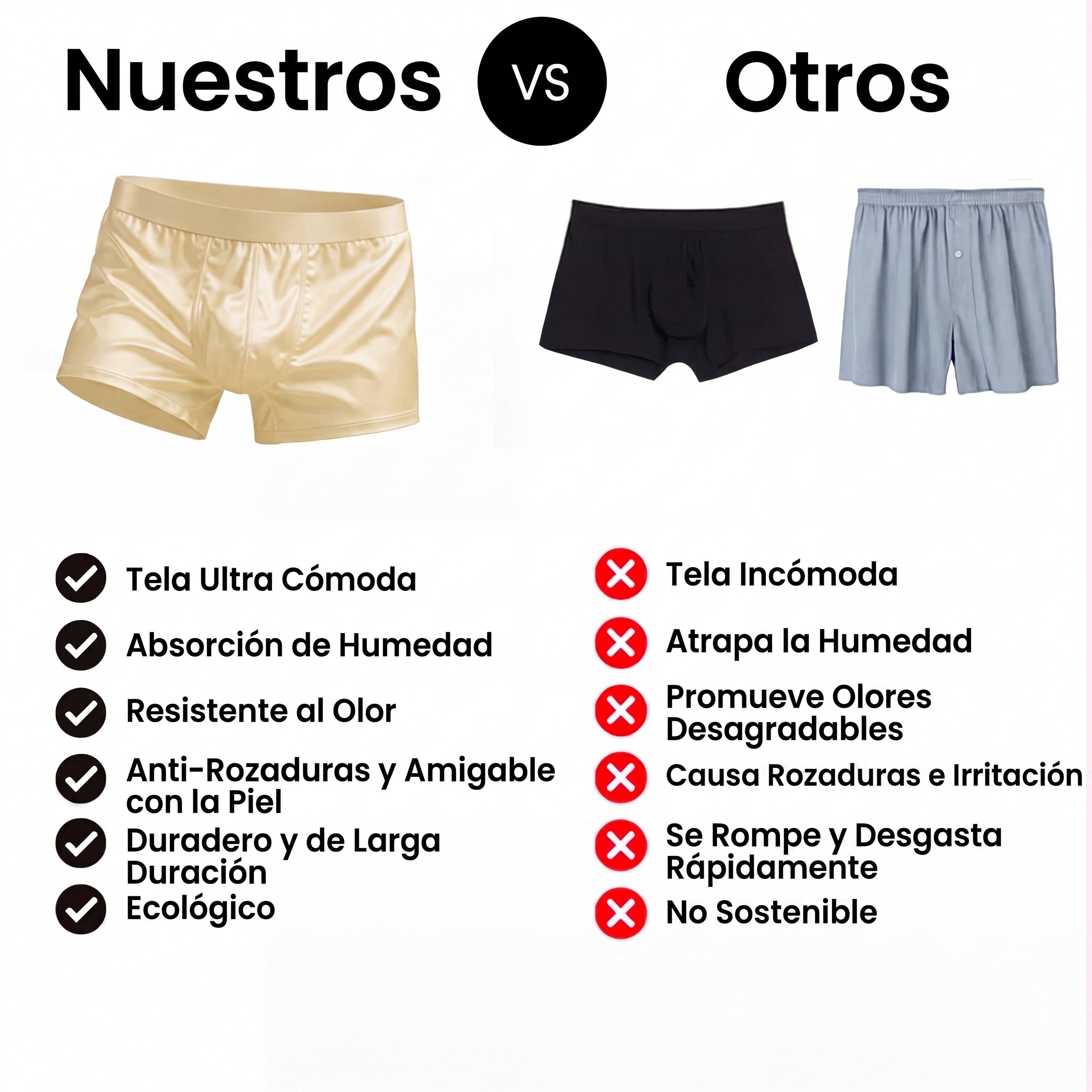 Boxer Seda Comfort | Fresco, suave y sin rozaduras